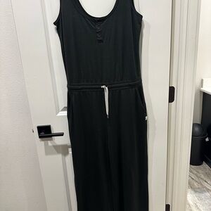 Vuori Black Sleeveless Jumpsuit